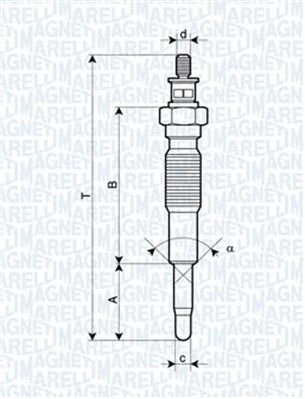 MAGNETI MARELLI Свеча накаливания 062900094304